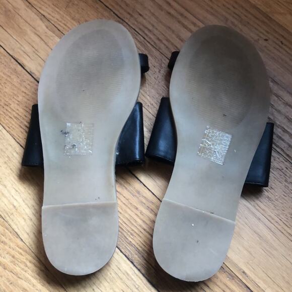 ASOS brand Women's size 6 Black Tan Slide Sandals Toe Loop ASOS 4 - Picture 4 of 4